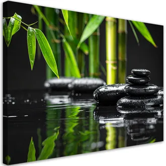 Feeby Impresi&oacute;n De Imagen, Piedras Negras Agua Bamb&uacute; Spa Zen, 100x70