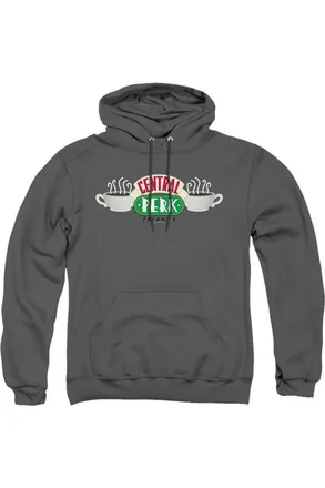 Gildan Friends Central Perk Logo Adult Pull Over Hoodie / Hooded Sweatshirt