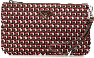 Prada Pre-owned Prada Tessuto Stampato Wristlet Clutch VNIU8ZEZSB9MTCF1