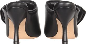 Gia Borghini Padded Leather Heel - Black