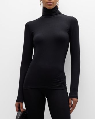Majestic Filatures Soft Touch Long-Sleeve Turtleneck