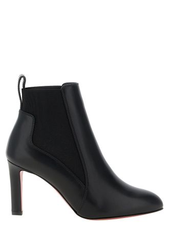 Christian Louboutin Black Calfskin Ankle Womens Boots