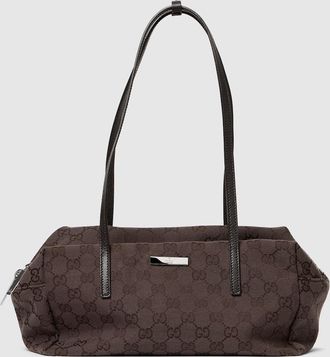 Gucci Melrose Medium Boston Bag, Beige, GG Canvas