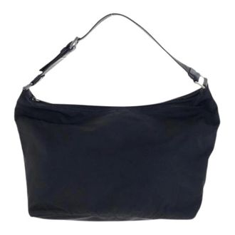 Prada Pre-owned Shoulder Bags, female, Black, Size: ONE SIZE Pre-owned Vintage Nylon Shoulder Bag