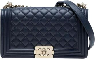 Chanel Borsa Boy Flap Pre-owned - - Pre-owned - Donna - Blu - ONE SIZE