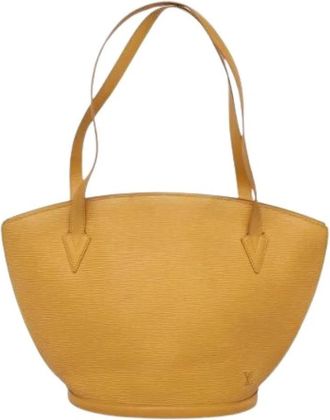 Louis Vuitton Pre-owned Saint Jacques Handtas - Dames - Vintage Handtas - Geel - ONE Size - Leer - Vintage