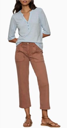 Sanctuary Retreat Crop Pants In Mud Bath Brown