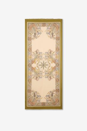 Etro Rechteckiger Schal aus Baumwollmischung mit Print