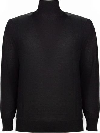 KANGRA Coltrui - Heren - Coltruien - Zwart - 3XL - Wol - Truien & Vesten