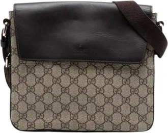 Gucci Pre-owned Cross Body Bags, female, Brown, Size: ONE SIZE Pre-owned Messenger Bag
