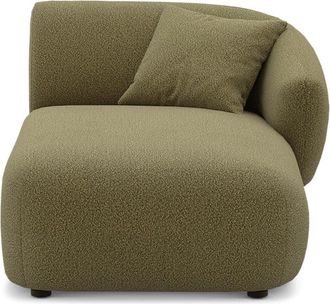 Castlery Auburn Right Chaise Customized, Performance Boucle Moss, Spill Resistant, Modular Sofa for Castlery