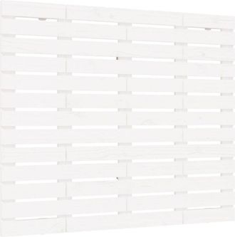 vidaXL Cabecero Cama De Pared Madera Maciza Pino Blanco 81x3x91,5 Cm Vidaxl