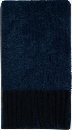 Akris Cloud Cashmere Rib Fringe Scarf