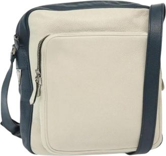 Prada Pre-owned Leather prada-bags - Dames - Vintage Schoudertas - Wit - ONE Size - Vintage