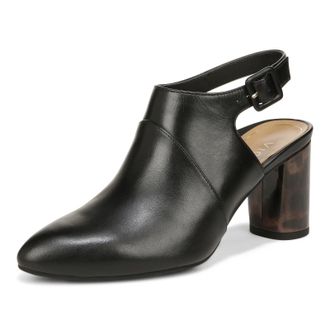 Vionic Womens Vionic Roseville Boots Black Leather Block Heel Bootie HAWK1131