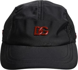 Dolce & Gabbana 6-Panel Baseball Cap - Heren - Petten - Zwart - ONE Size - Polyester - Accessoires