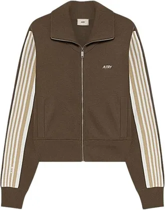 Autry Hoodies & sweatvesten, Dames, Bruin, M, Zip-through Jas