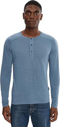 Helly Hansen HH Durawool Long Sleeve Henley Mens Clothing Washed Navy : 2XL, Polyamide/Wool