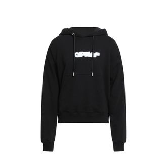 Off-white hoodie met capuchon en logo