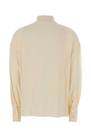 Etro Tie-Neck Acetate-Silk Shirt - Beige