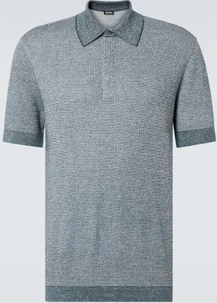 Ermenegildo Zegna Polo in cotone, lino e seta