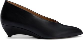 Jil Sander Arc leren pumps