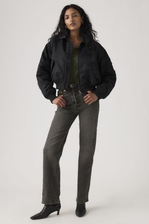 Levi's Vaqueros de largo completo Ribcage - Mujer - 24X32 - Negro / Automate Me