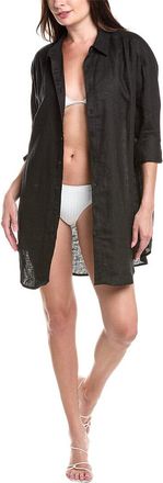 Sea Level Australia Resort Linen Cover-Up Shirt