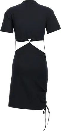 Nensi Dojaka Womens Black Cotton Midi Dress