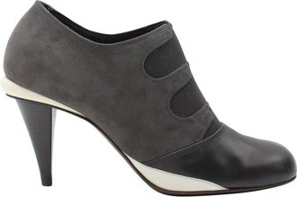 Fendi Fendi Womens Suede Gartered Ankle Boot (Authentic Pre-Loved)