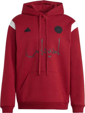 adidas (WMNS) adidas 32 Teams Oversized Overhead Hoodie Red HS5908