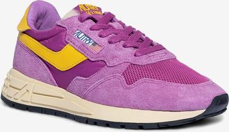 Autry Niedrige Materialmix-Schnürsneakers Reelwind