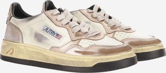 Autry Beige Logo Sneakers