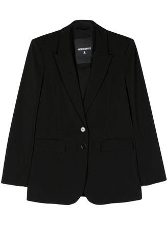 Patrizia Pepe Blazer monopetto con revers a lancia - Nero