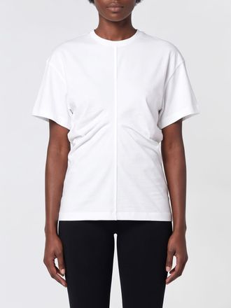 Toteme T-shirt in cotone con design drappeggiato e spalle scese