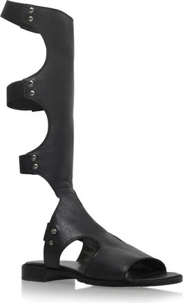 Steve Madden Womens Leather Loophole 017 Boots - Black - Size UK 5