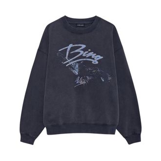 Anine Bing Sweatshirts, female, Gray, Size: XS Harvey Sweatshirt