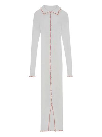 OperaSPORT &Egrave;l&egrave;anor organic-cotton midi dress - Grey