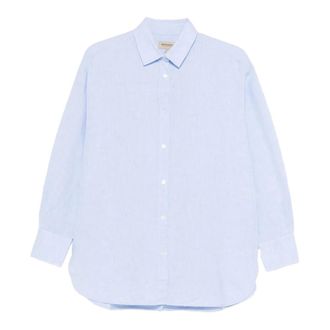 Woolrich Dames, Blouses & Shirts, Blauw, Maat: XS Katoen