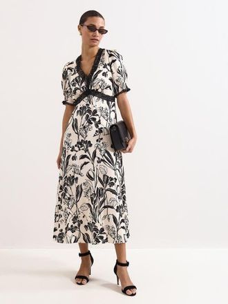 Phase Eight Feyre Slip Dress in Ivory at Nordstrom, Size 14