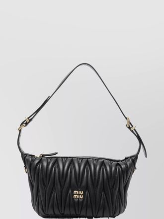 Miu Miu matelass&eacute; lamb leather shoulder bag
