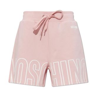 Moschino Casual Shorts, female, Pink, Size: XS Logo Sweat Shorts
