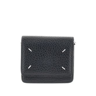 Maison Margiela Leather wallet with chain strap Man One Size