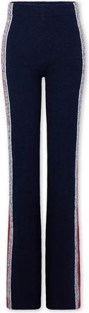 Paco Rabanne Geometrisch Uitgesneden Flare Terry Broek - Dames - Wijde Broeken - Blauw - L - Broeken