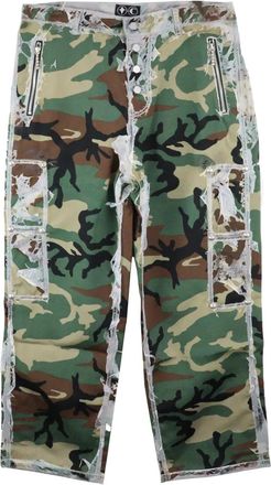 Thug Club Pantaloni con stampa camouflage - Verde