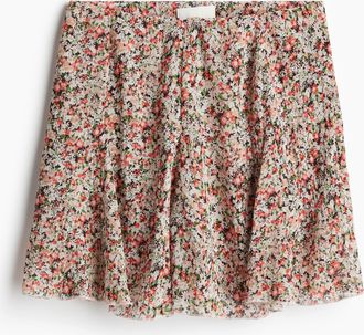 H&M Ausgestellter Minijupe - Red