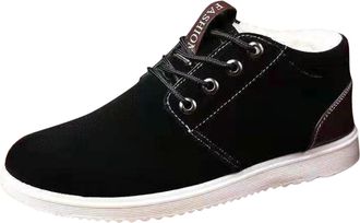 Generic Plush Warm Cotton Shoes Wear and Anti Slip Snow Boots Five Finger Cotton Shoes Outdoor Sports Shoes Mens and Womens Hiking Shoes Wadding Boots n24 Bla