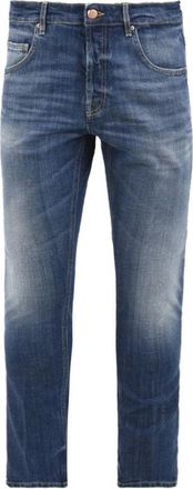 Don the Fuller Yaren Tapered Jeans - Heren - Slim Fit Jeans - Blauw - W34 - Katoen - Jeans