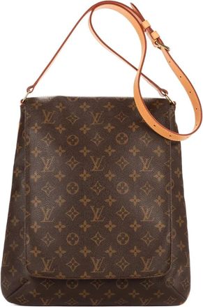 Louis Vuitton Borsa a spalla con monogramma - Marrone