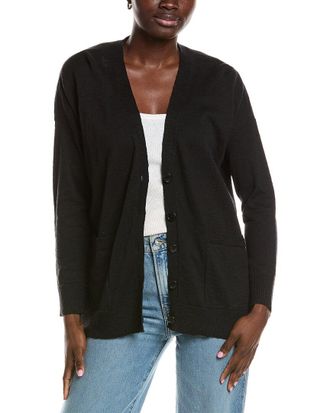 Eileen Fisher Eileen Fisher V-Neck Linen-Blend Cardigan